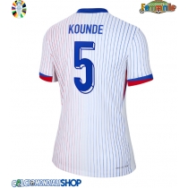 Maglie da calcio Francia Jules Kounde #5 Seconda Maglia Femminile Europei 2024 Manica Corta